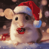 Christmas Cartoon Mouse Diamond Painting