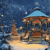 Christmas Gazebo Cartoon Diamond Painting