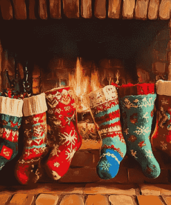 Christmas Stockings Holiday Diamond Painting