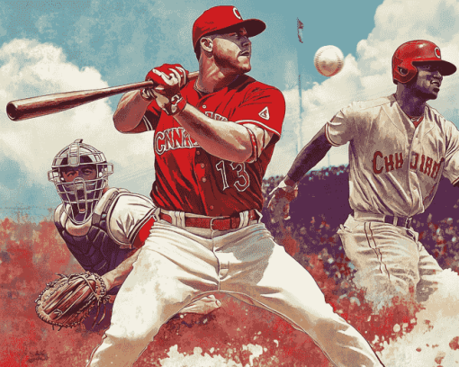 Cincinnati Reds Baseball Diamond Painting