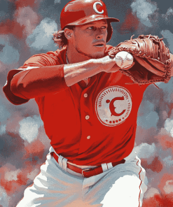 Cincinnati Reds Baseball Player Diamond Painting