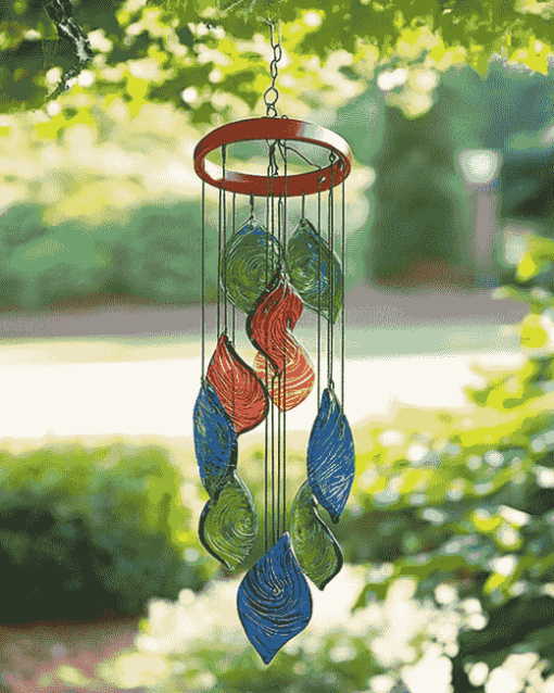 Circle Glass Wind Chimes Diamond Painting