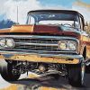 Classic Chevy Car Diamond Painting