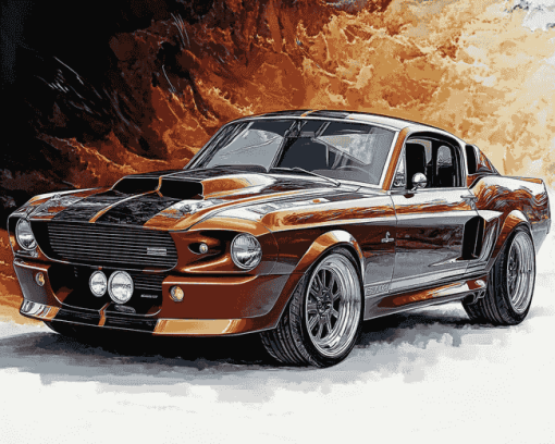 Classic Mustang 1967 Diamond Painting