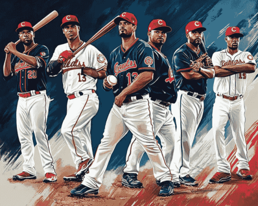 Cleveland Indians Baseball Team Diamond Painting