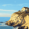 Cliffside Beach House Diamond Painting