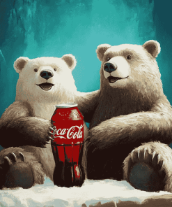 Coca Cola Cartoon Bear Diamond Painting