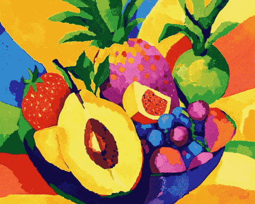 Colorful Abstract Fruit Diamond Painting