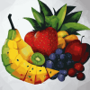 (Colorful Abstract Fruits Diamond Painting)