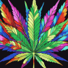 Colorful Cannabis Diamond Painting