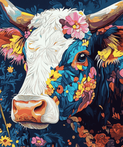 Colorful Cow Animals Diamond Painting