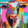 Colorful Cow Art Diamond Painting