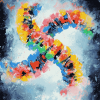 Colorful DNA Abstract Diamond Painting