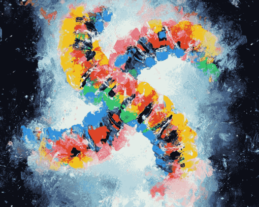 Colorful DNA Abstract Diamond Painting