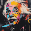 Colorful Einstein Graffiti Diamond Painting