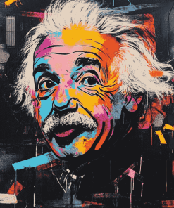 Colorful Einstein Graffiti Diamond Painting