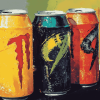 Colorful Energy Drinks Collection Diamond Painting