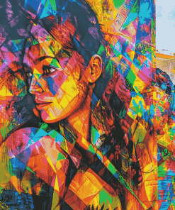 Colorful Graffiti Woman Diamond Painting