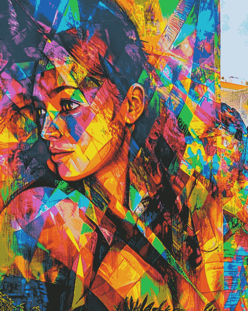 Colorful Graffiti Woman Diamond Painting