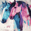 Colorful Horses Diamond Painting