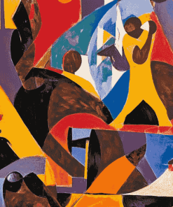 Colorful Jacob Lawrence Abstracts Diamond Painting