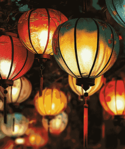 Colorful Paper Lantern Diamond Painting