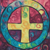 Colorful Peace Symbol Diamond Painting