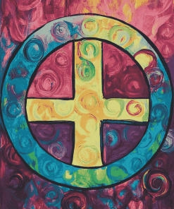 Colorful Peace Symbol Diamond Painting