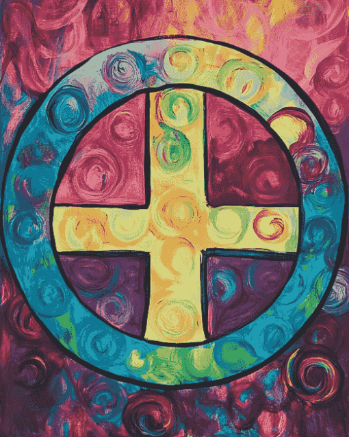 Colorful Peace Symbol Diamond Painting