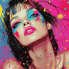 Colorful Pop Art Woman Diamond Painting