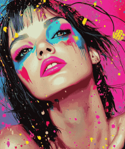 Colorful Pop Art Woman Diamond Painting