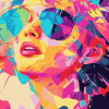 Colorful Pop Art Woman Diamond Painting