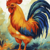 Colorful Rooster Diamond Painting