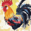 Colorful Rooster Diamond Painting