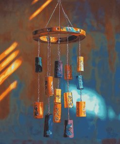 Colorful Vintage Wind Chime Diamond Painting