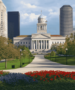 Columbus Ohio Statehouse Buildings Diamond Painting