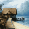 Cottage Seascape Diamond Painting