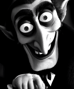 Count Von Count Monochrome Diamond Painting