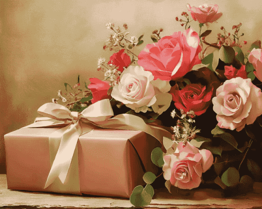 Country Floral Bouquets Diamond Painting