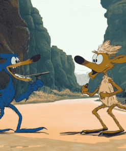 Coyote and Roadrunner Animation Diamond Painting