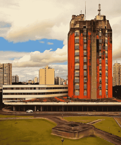 Curitiba Skyscraper Landscape Diamond Painting