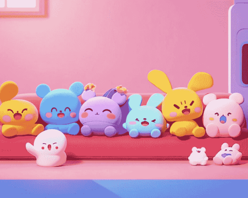 Cute BT21 Cartoon Diamond Painting