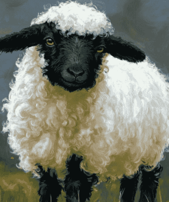 Cute Blacknose Sheep Diamond Painting