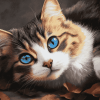 Cute Cat Kitten Diamond Painting