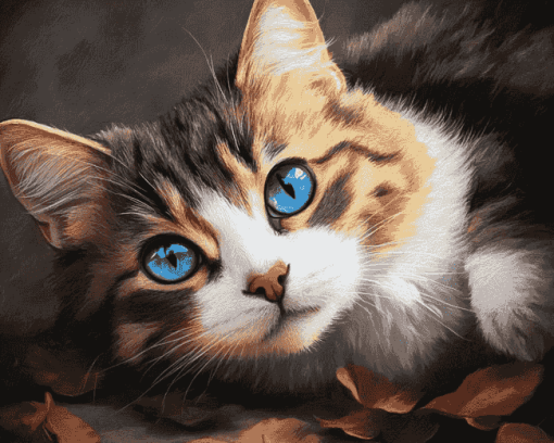 Cute Cat Kitten Diamond Painting