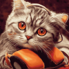 Cute Kitty Music Session Diamond Painting