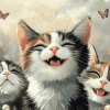 Cute Kitty Selfie Diamond Painting