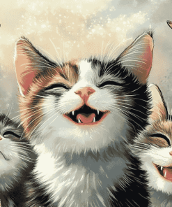 Cute Kitty Selfie Diamond Painting