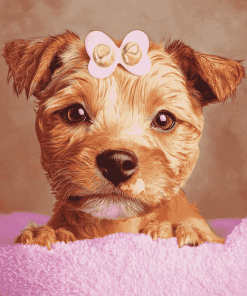 Cute Puppies Paradise Diamond Painting