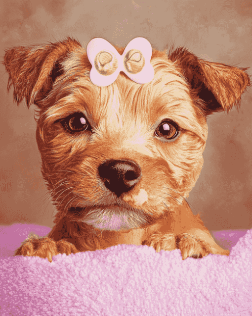 Cute Puppies Paradise Diamond Painting